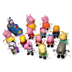 Lot of 15 Peppa Pig Friends Figures Figurines